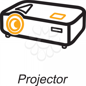 Royalty Free Clipart Image of a Slide Projector