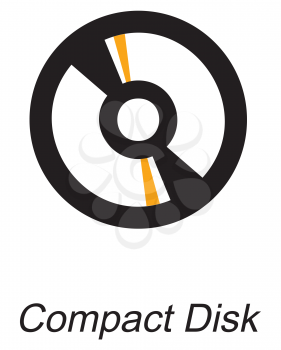 Royalty Free Clipart Image of a Compact Disk