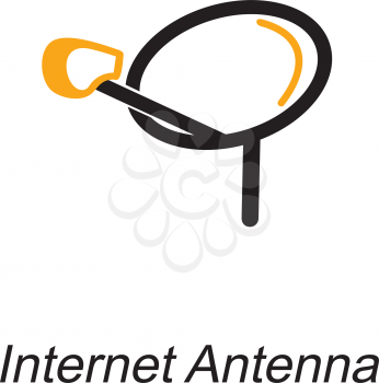 Royalty Free Clipart Image of Internet Antenna