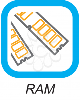 Royalty Free Clipart Image of RAM