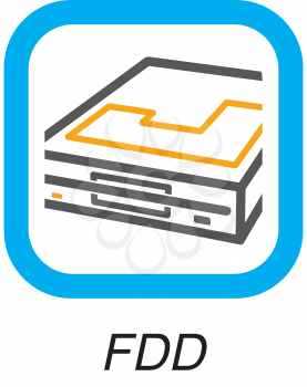 Royalty Free Clipart Image of an FDD