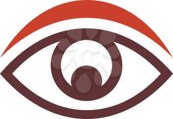 Royalty Free Clipart Image of an Eye Design