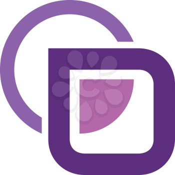 Royalty Free Clipart Image of a Purple Design