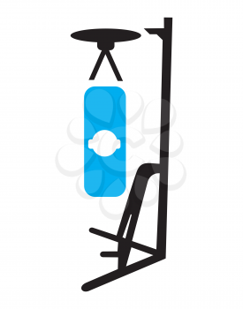 Royalty Free Clipart Image of a Punching Bag