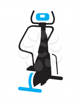 Royalty Free Clipart Image of an Exercise Machine