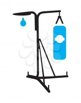 Royalty Free Clipart Image of a Punching Bag