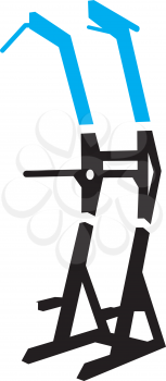 Royalty Free Clipart Image of Exercise Equipment