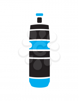 Royalty Free Clipart Image of a Water Bottle
