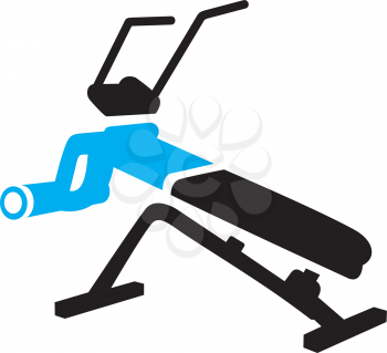 Royalty Free Clipart Image of an Exercise Bench