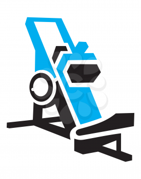 Royalty Free Clipart Image of an Exercise Machine