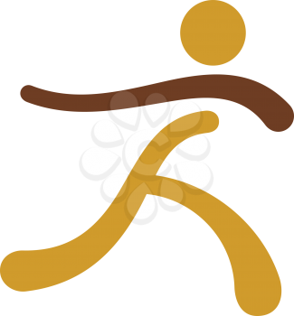 Royalty Free Clipart Image of a Runner