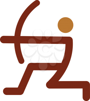 Royalty Free Clipart Image of an Archer