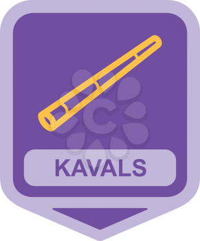 Royalty Free Clipart Image of a Kavals Icon