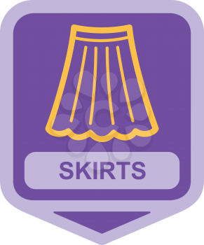 Royalty Free Clipart Image of a Skirt