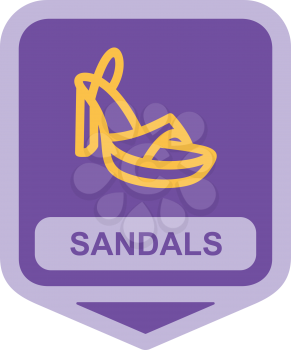 Royalty Free Clipart Image of Sandals