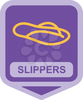 Royalty Free Clipart Image of Slippers
