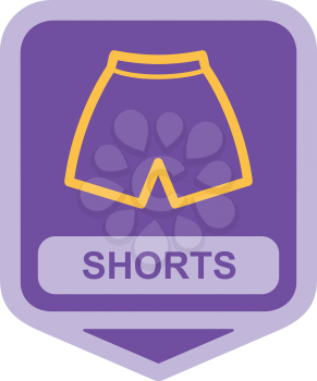 Royalty Free Clipart Image of Shorts