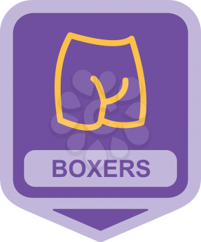 Royalty Free Clipart Image of Boxers