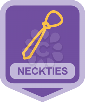 Royalty Free Clipart Image of a Necktie