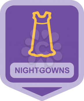 Royalty Free Clipart Image of a Nightgown