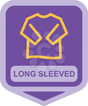 Royalty Free Clipart Image of a Long Sleeved Shirt