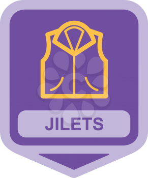 Royalty Free Clipart Image of a Jilets