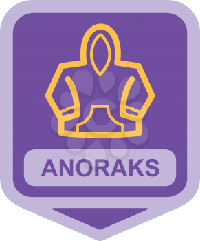 Royalty Free Clipart Image of an Anorak