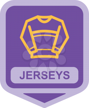 Royalty Free Clipart Image of a Jersey