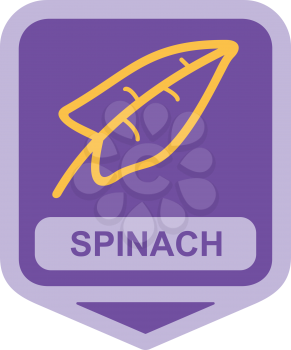 Royalty Free Clipart Image of Spinach