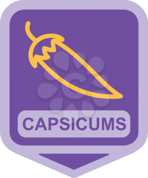 Royalty Free Clipart Image of a Capsicum