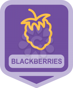 Royalty Free Clipart Image of Blackberries