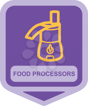 Royalty Free Clipart Image of a Food Processor