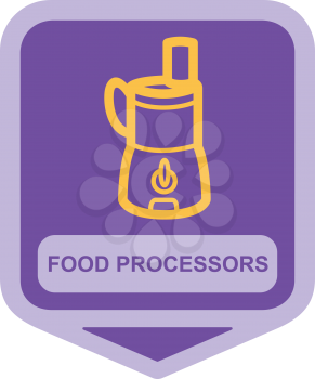 Royalty Free Clipart Image of a Food Processor