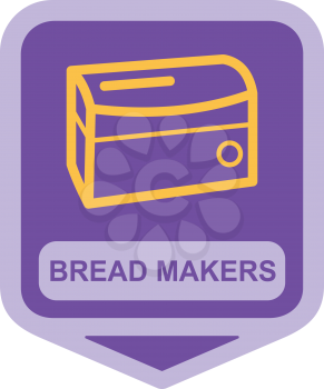 Royalty Free Clipart Image of a Bread Maker