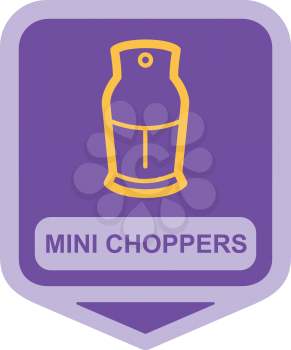 Royalty Free Clipart Image of a Chopper