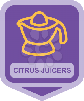 Royalty Free Clipart Image of a Citrus Juicer