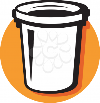 Royalty Free Clipart Image of a Garbage Container