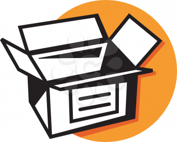 Royalty Free Clipart Image of a Box