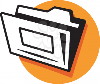 Royalty Free Clipart Image of a File Folder