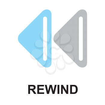 Royalty Free Clipart Image of Rewind