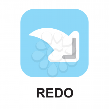 Royalty Free Clipart Image of a Redo Button