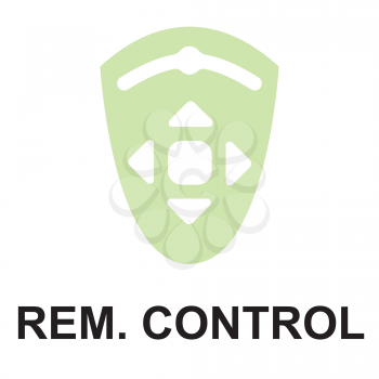 Royalty Free Clipart Image of a Remote Control Button