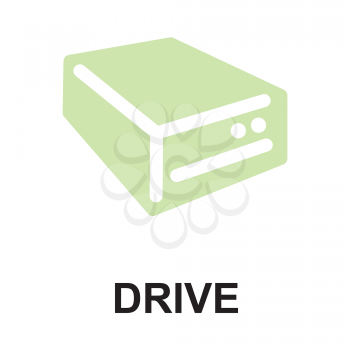 Royalty Free Clipart Image of a Drive