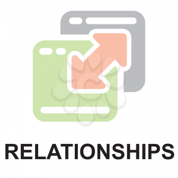 Royalty Free Clipart Image of a Relationships