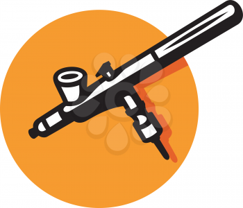 Royalty Free Clipart Image of an Airbrush