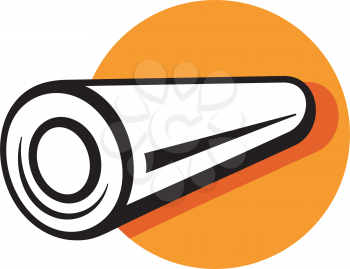 Royalty Free Clipart Image of a Roll