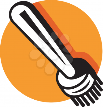 Royalty Free Clipart Image of a Rivet Brush