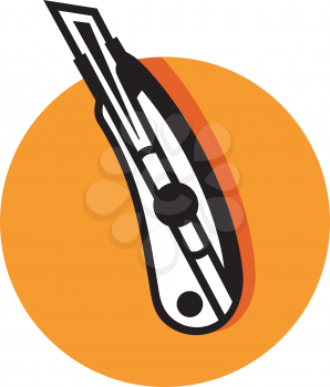 Royalty Free Clipart Image of a Cutting Knife