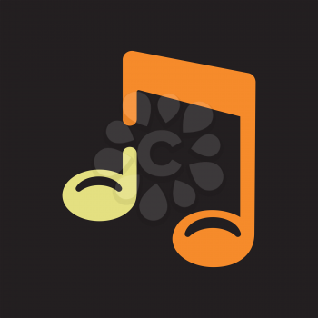Royalty Free Clipart Image of a Musical Note
