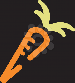Royalty Free Clipart Image of a Carrot